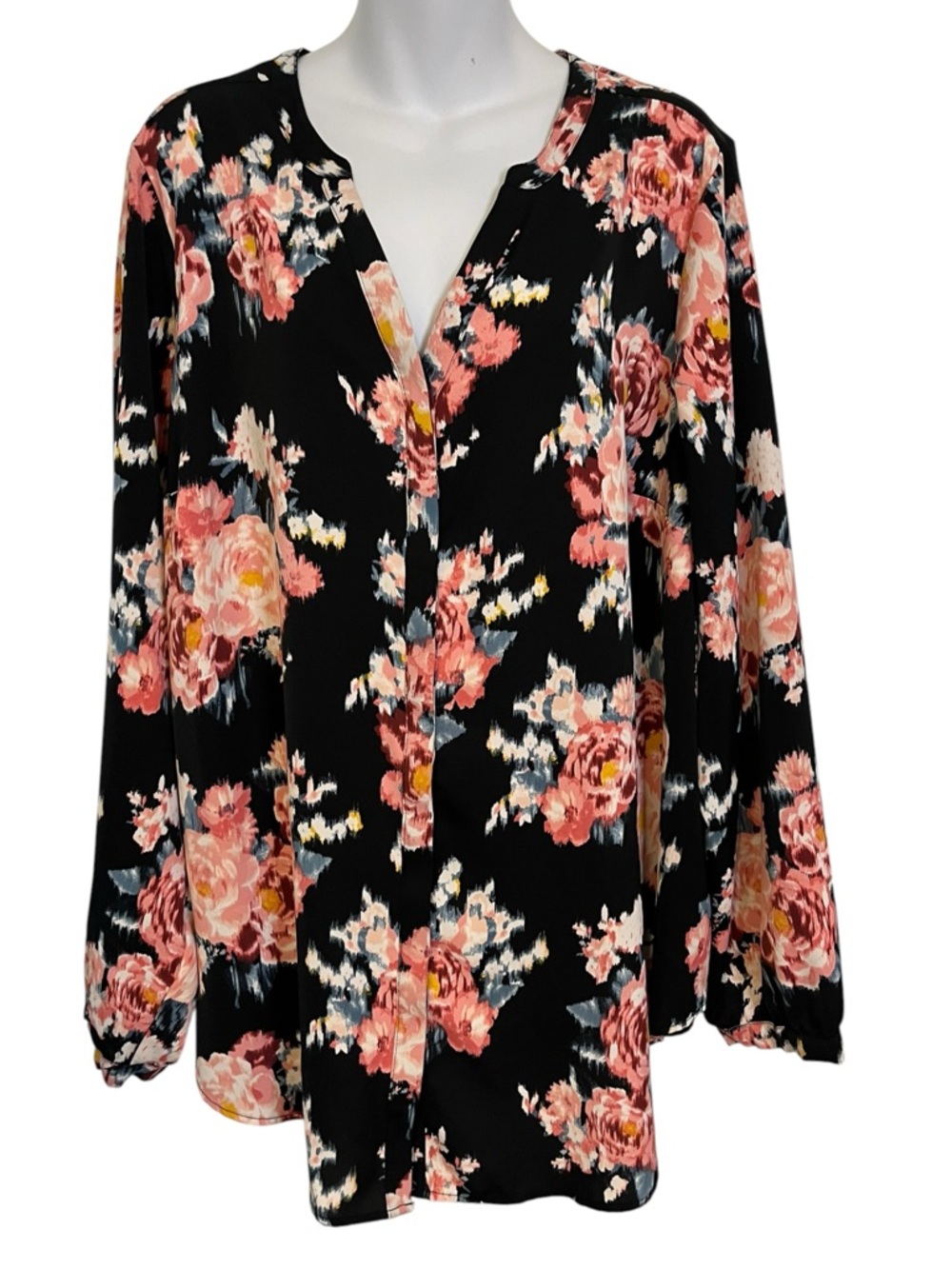 Torrid Multicolour Floral Pleated Top